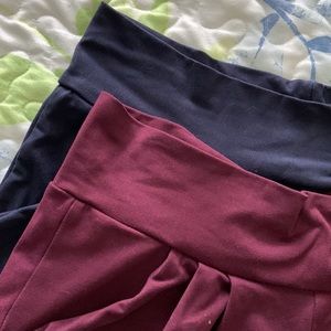 High waisted stretchy harem shorts